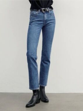 AYR True Story Wash Straight Leg Cotton Blend The Lala Jeans Sz. 24 S (short)